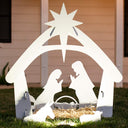 Christmas Nativity Scene Yard Decoration with Water Resistant PVC Outdoor Display