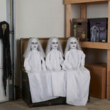 4 ft Halloween Ghostly Girl Yard Stakes Decoration – 3 Pc Set
