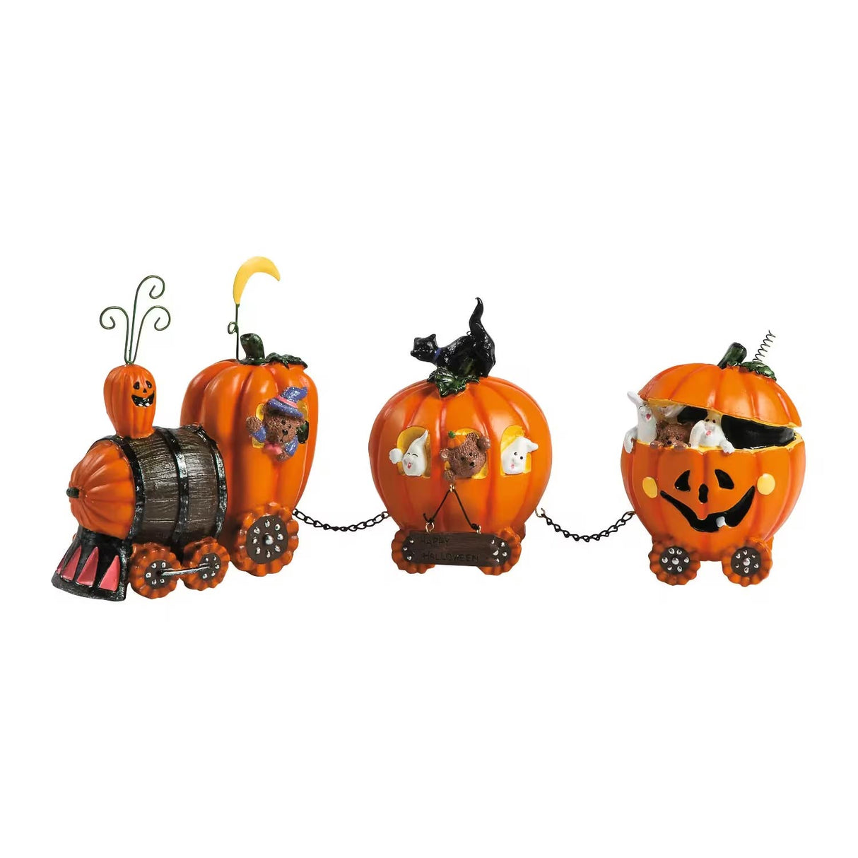 The Pumpkin Express Train Halloween Decoration (14" x 6")