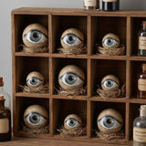 Styrofoam Eyeball Orbs Halloween Decorations (9 Pc Set) 1 1/2" – 3 1/2"