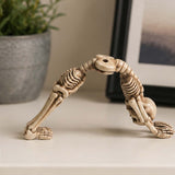 Yoga Skeletons Halloween Decoration – 3 Pc Resin Figurine Set