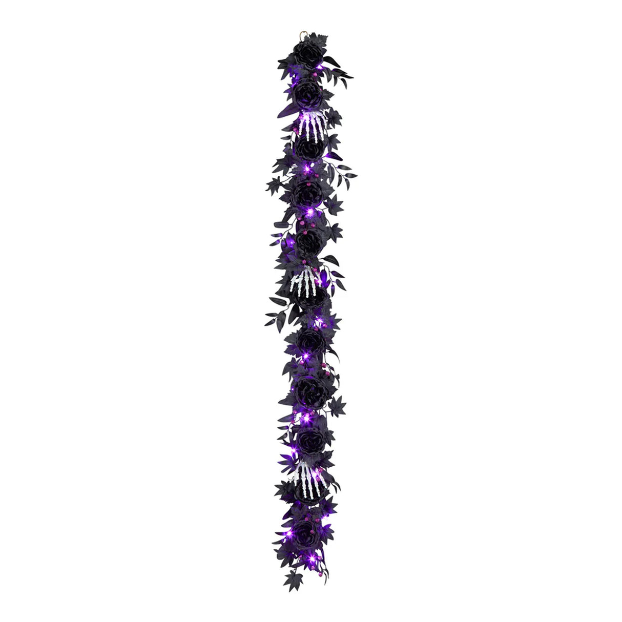 6 ft. Halloween “Bad to the Bone” Garland with LED Lights