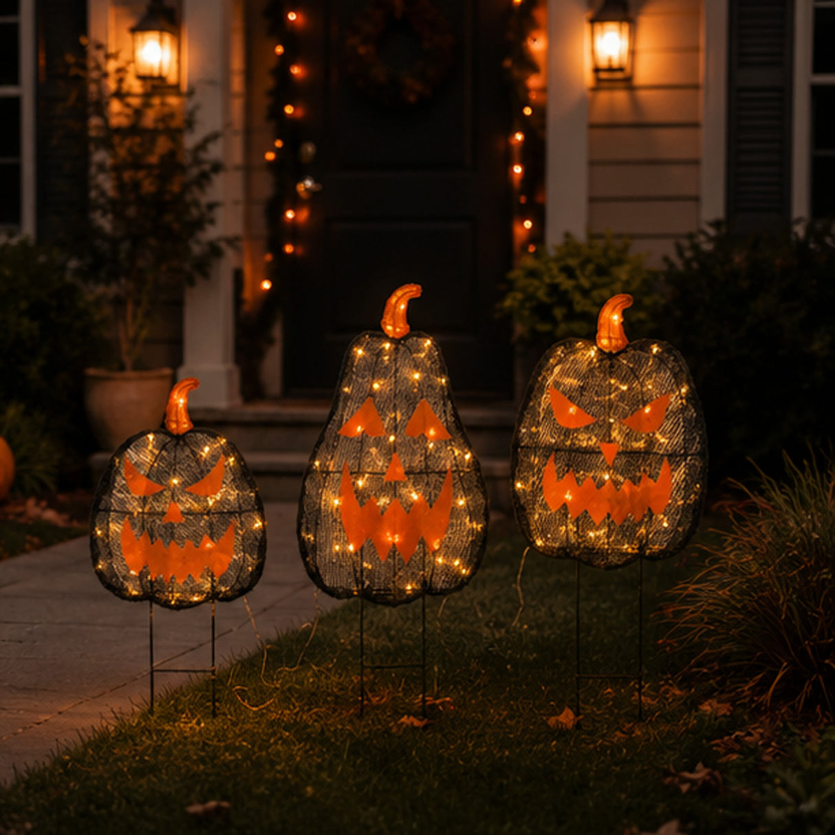 4 ft. Halloween Pre-Lit Black Fiber Optic Tree Decoration with LED Lights Plug-In