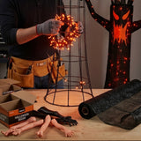 4FT Halloween Spooky Black Tree with LED Lights