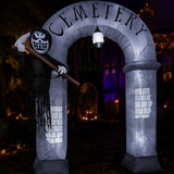 12 ft. Halloween Ghost Arch Inflatable Decoration with LED Lights, Plug-In
