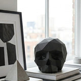 6IN Black Origami Skull Halloween Tabletop Decoration