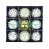 13 in. Mint Xmas Ball Decor Set