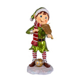 36IN Fiddle Playing Pixie Elf with Multicolor LED Lights Christmas Outdoor Plug-In Decoration