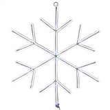 18IN Neon Style Snowflake Decoration with Cool White LED Lights