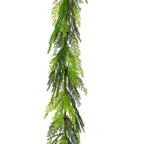 Christmas Cottage Garland, 5 Foot Decorative Holiday Garland