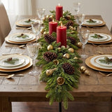 Christmas Bells Pine Garland, 6 Foot Decorative Holiday Garland