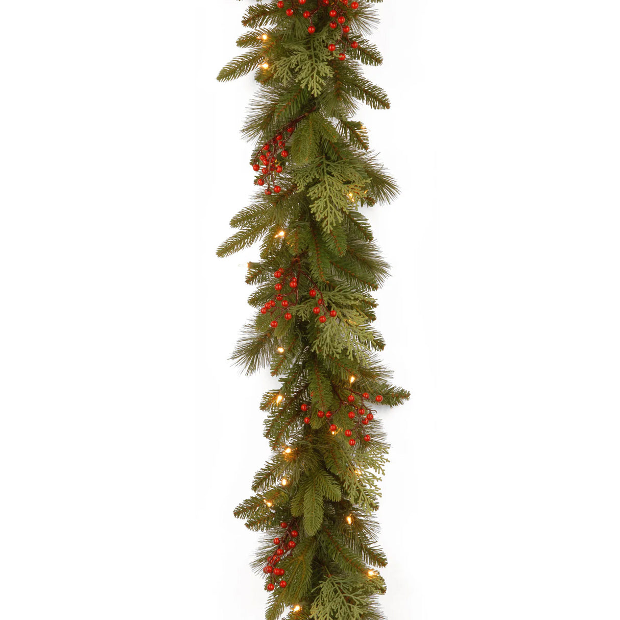 Pre-Lit Classical Collection Garland with Clear Lights, 9 Foot (Plug-In)
