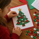 Bulk Christmas Jewel Assortment 100 Piece Craft Set