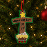 Jesus Was Born Christmas Ornament Craft Kit Makes 12