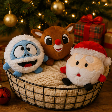 Plush Rudolph Reindeer 3 Piece Set Christmas Soft Toys