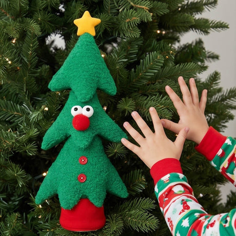 17 Inch Animated Singing Christmas Tree Holiday Decoration