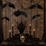 6 1/2" x 13" Hanging Vinyl Bats Halloween Decorations – 12 Pc.