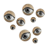 Styrofoam Eyeball Orbs Halloween Decorations (9 Pc Set) 1 1/2" – 3 1/2"