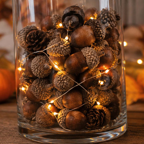 Artificial Acorns – 24 Pc Fall Craft & Autumn Decoration Set