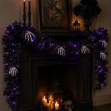 6 ft. Halloween “Bad to the Bone” Garland with LED Lights