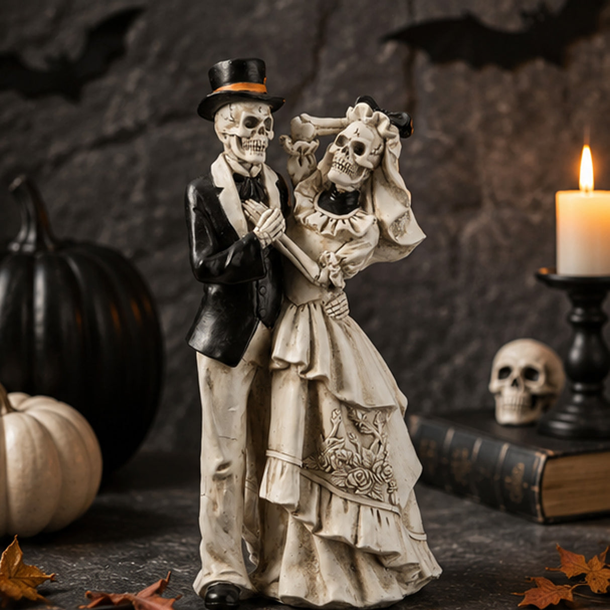 Halloween Skeleton Bride and Groom Decoration