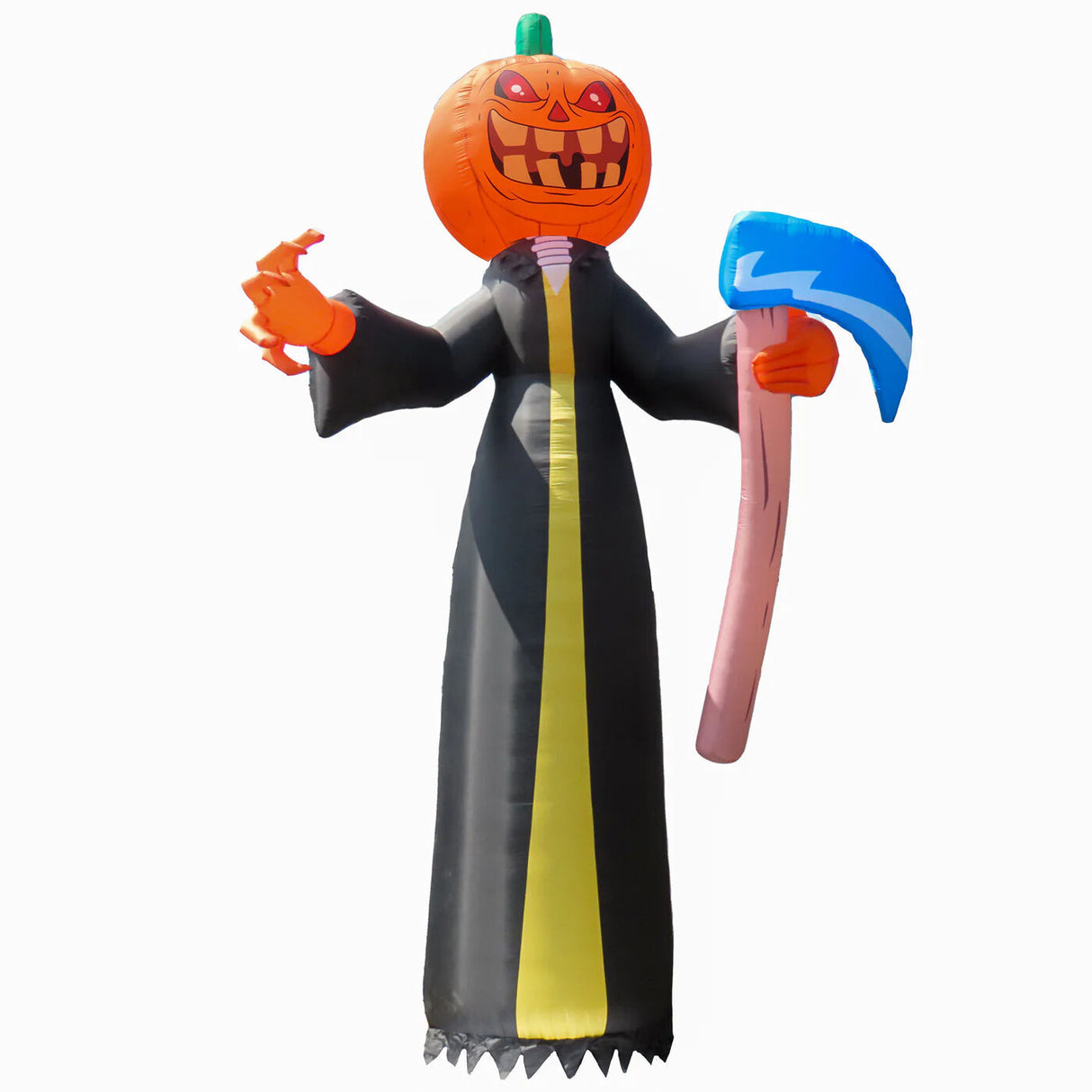 20 ft. Halloween Pumpkin Reaper Inflatable Decoration with LED Lights, Plug-In