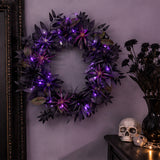 24 in. Halloween “Scare in the Air” Wreath with LED Lights