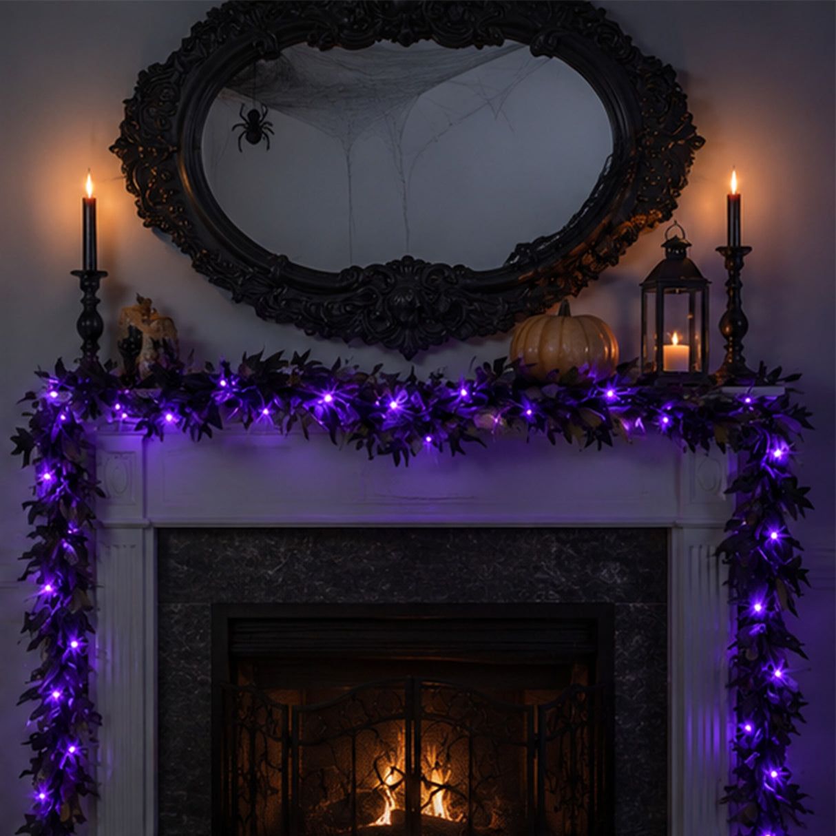 6 ft. Halloween “Scare in the Air” Garland with LED Lights