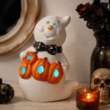 6IN BOO Smiling Ghost Halloween LED Tabletop Decor