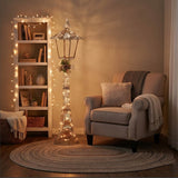 60IN Champagne Vine Lamppost with Clear LED Lights