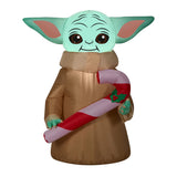 3.5 ft. Inflatable Grogu with LED Lights, Plug-In Star Wars Holiday Yard Decoration