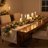 9FT Pre-Lit North Conway Garland with Clear Lights