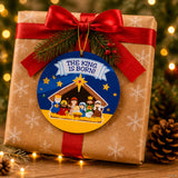 Nativity Paper Sticker Scene Christmas Ornaments 24 Pack Craft Kit