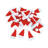 Mini Santa Hats Felt Christmas Party Favors 24 Pc