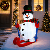 Lighted Snowman Christmas Inflatable 5.6 Ft Outdoor LED Decor