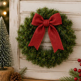 Mini Pine Artificial Christmas Wreath 10 Inch Set of 6 Unlit