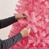 Artificial Colored Christmas Tree Unlit Pine Design Easy Assembly