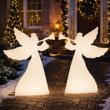 Set of 2 Christmas Angel Yard Decorations 3 Ft Outdoor Display