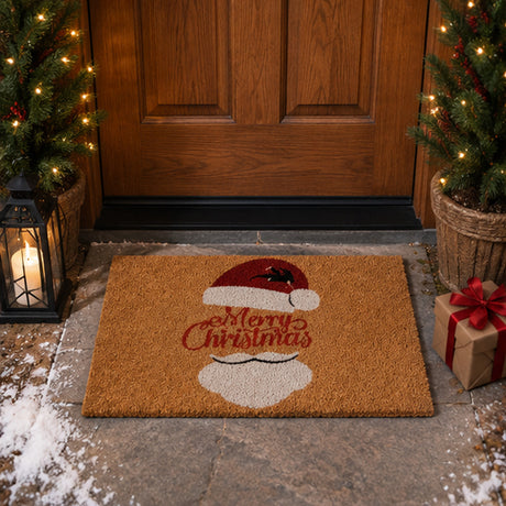 18x30 Inch Merry Christmas Santa’s Favorite Coir Door Mat Holiday Welcome Mat