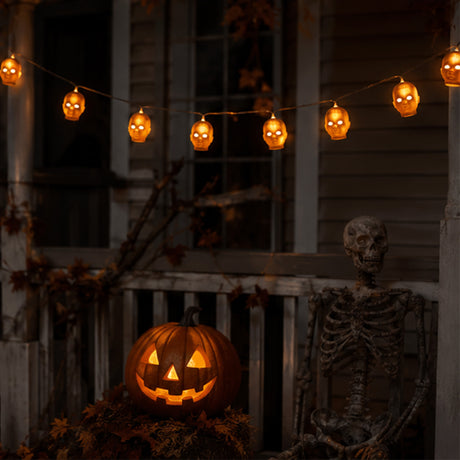Doll Head String Lights Halloween Decoration (40" Light String)