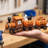 The Pumpkin Express Train Halloween Decoration (14" x 6")