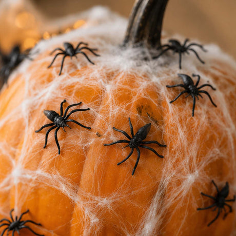 Bulk 144 Pc Mini Scary Plastic Spiders Halloween Decorations (1 1/2")