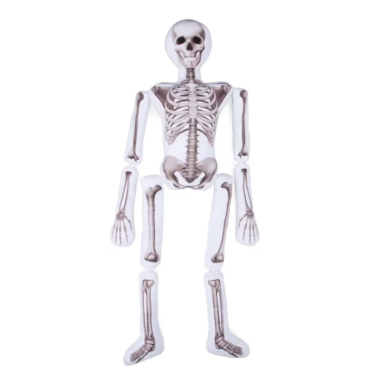 5 Ft Stuffed Skeleton Pillow Halloween Decoration – Life-Size Plush Prop
