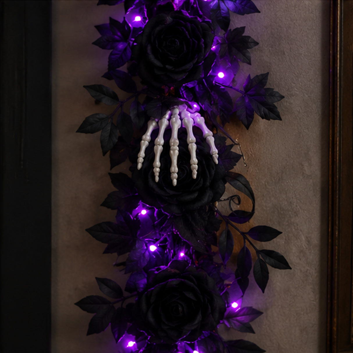 6 ft. Halloween “Bad to the Bone” Garland with LED Lights