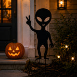38 in Halloween Alien Lawn Stake Outdoor Garden Decor