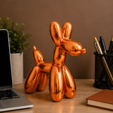 11IN Orange Balloon Dog Figurine Halloween Table Decor
