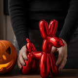 11IN Red Balloon Dog Figurine Halloween Table Decor