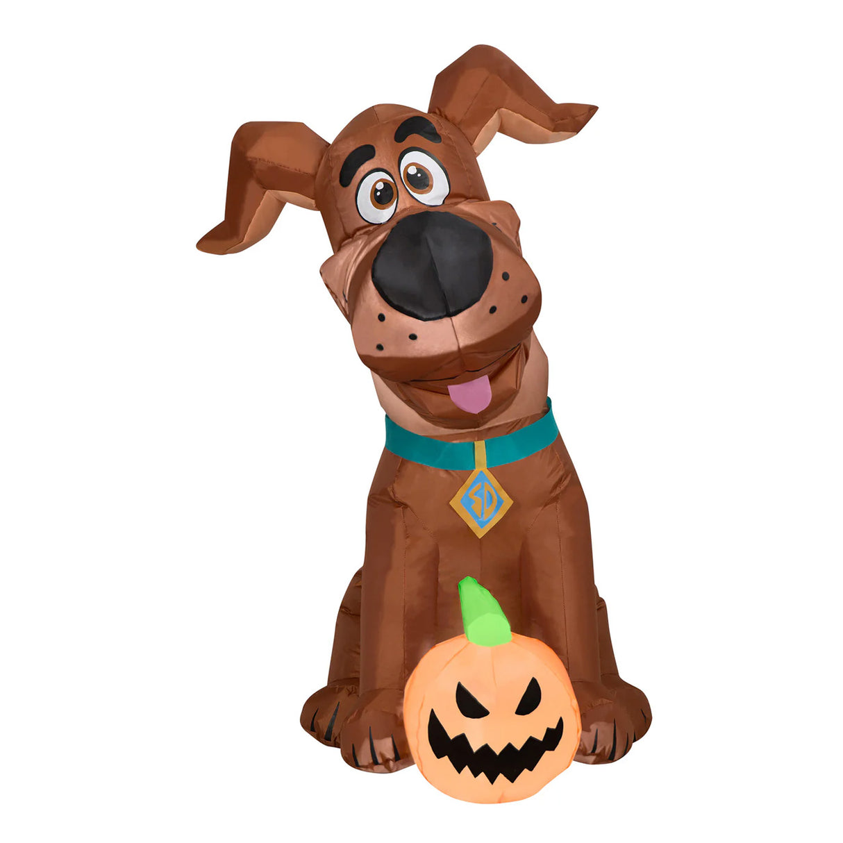 42IN Scooby-Doo Inflatable Halloween Decoration with Pumpkin & LED Lights