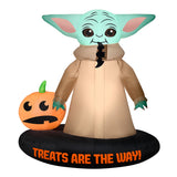 78IN Mandalorian Grogu Inflatable Halloween Decoration with LED Lights