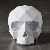 6IN White Origami Skull Halloween Tabletop Decor